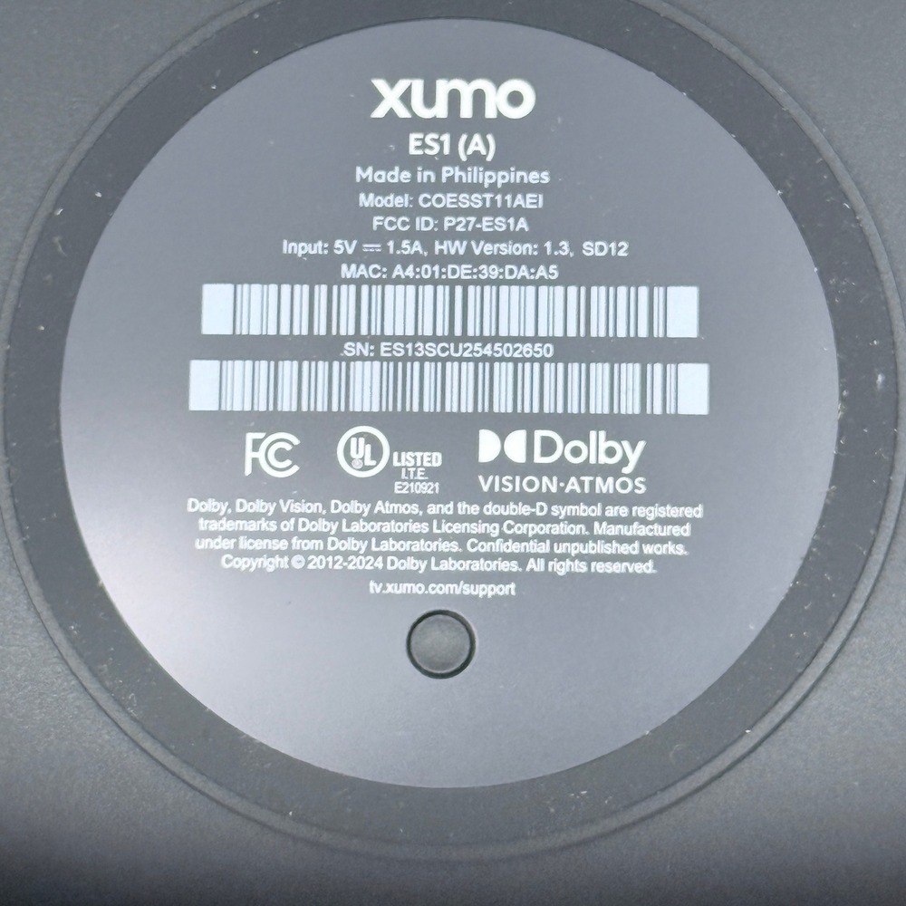 Xumo Stream Box ES1 (A) 4K UHD Streaming Media Player Model ESST11AEI Black - Picture 4 of 12
